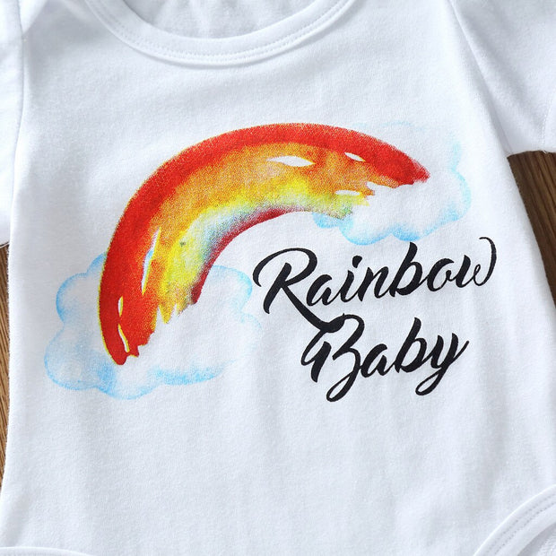 6M -18M Toddler Baby Girls Boys Rainbow Letter